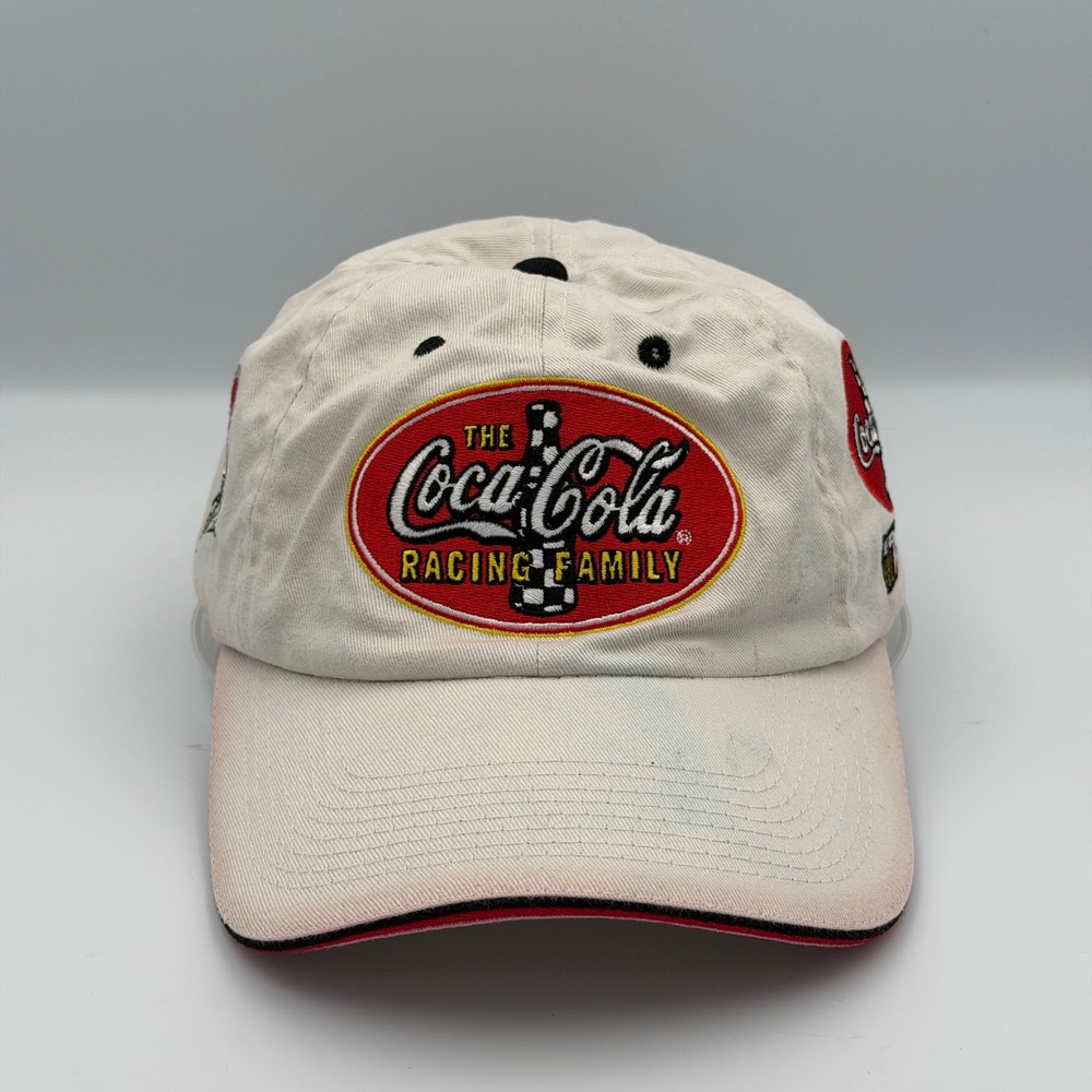 Vintage 2003 Coca Cola NASCAR Kevin Harvick #29 Cream Hat Baseball Cap